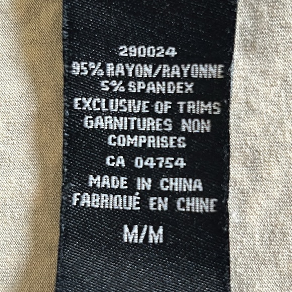 KENNETH COLE Boho Tank Top Wood Ring Straps Beige Olive Print Women’s Medium - Picture 14 of 16